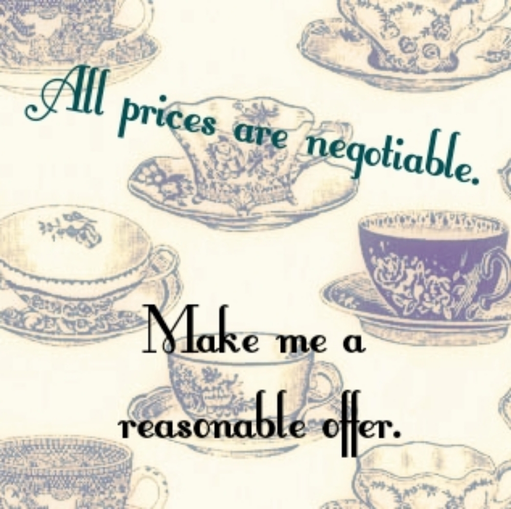 All prices are negotiable.